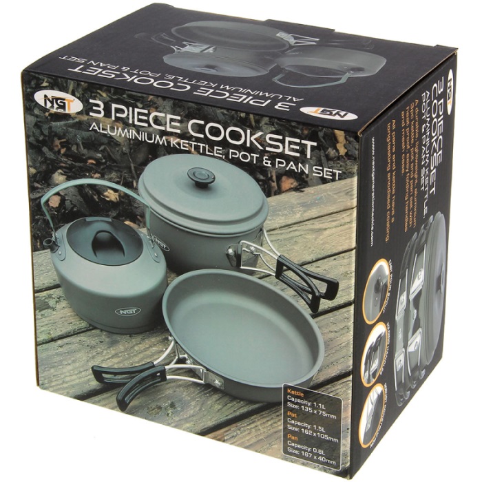 NGT Aluminium Outdoor Cook Set 3-Piece
